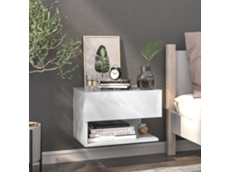 Vidaxl Mesa De Cabeceira Montagem Na Parede Branco