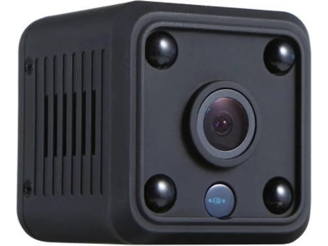 Mini câmera espiã sem fio Wi-Fi HD 1080P para segurança residencial de bebês com visão noturna e gravação em loop Bestvite (preta)