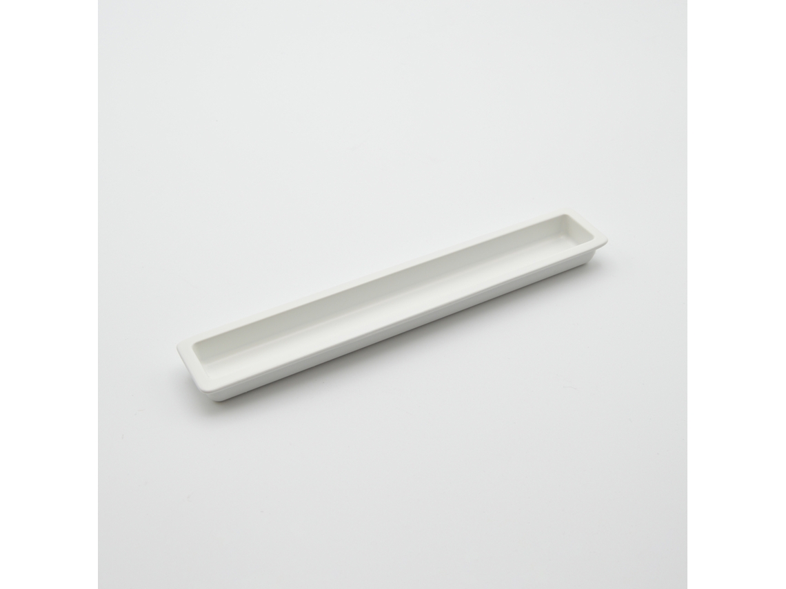 Puxador HARDWAREXCHANGE Retangular em Zamac, 240x25mm branco mate RAL 9003 (pacote de 25)
