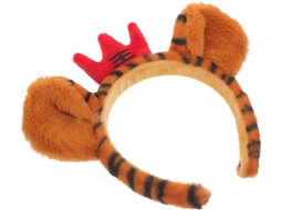 Tiara Fofa de Pelúcia Orelhas Tigre para Mulher, Confortável