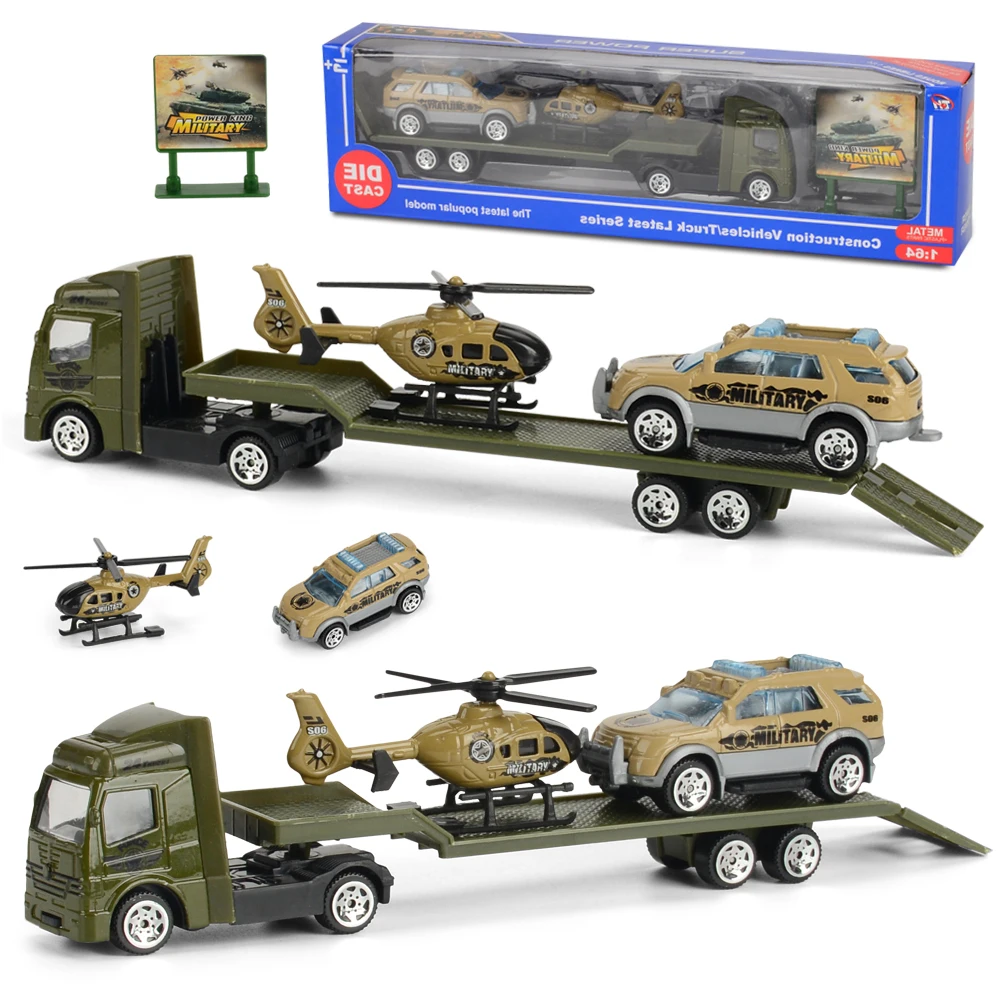 (verde) Liga Reboque De Plástico, Carro De Engenharia, Brinquedos Educativos, Helicóptero, Presente Para Crianças