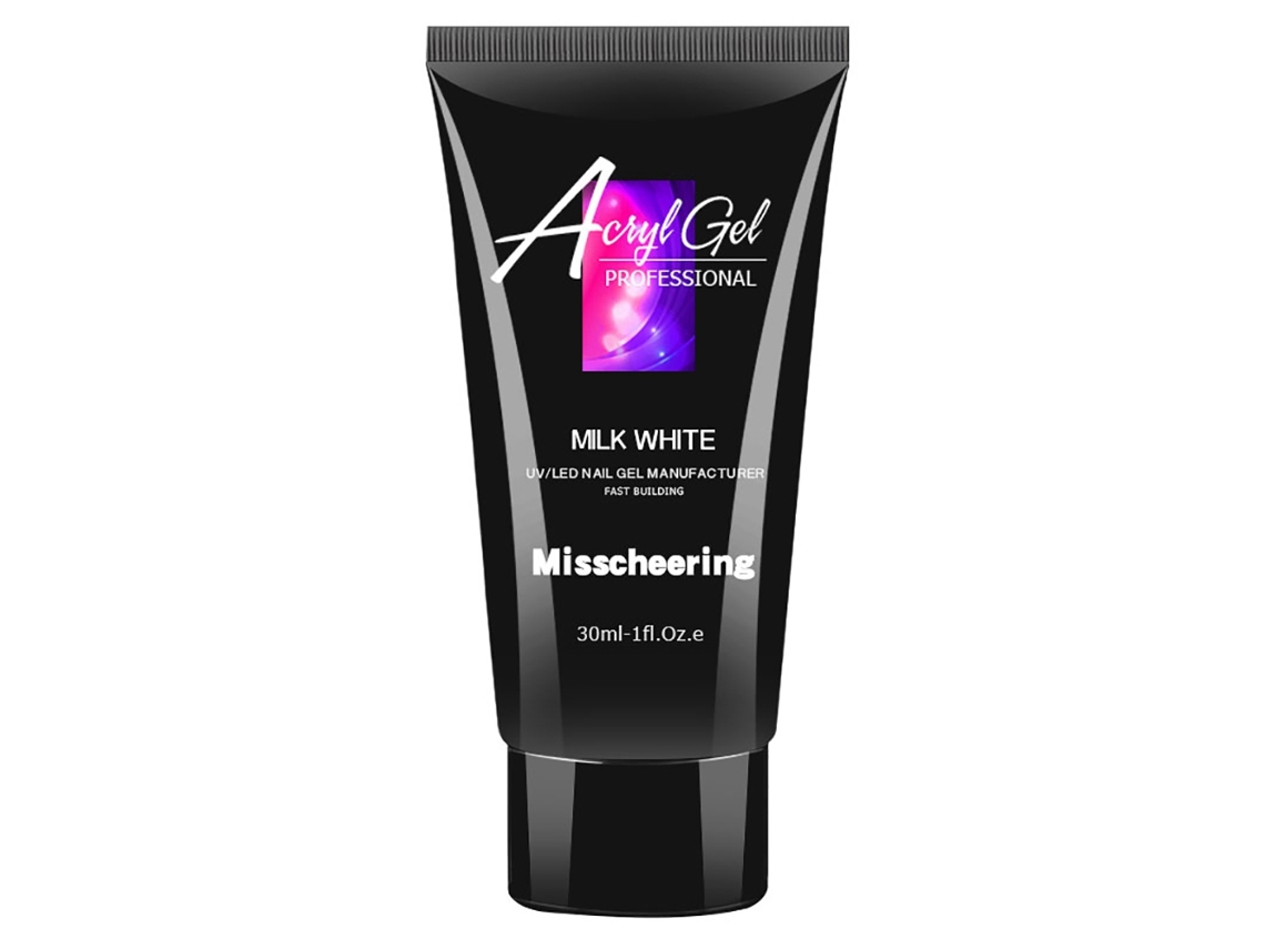 30ml Cola Profesional De Extensión De Uñas Rápida Cristal Esmalte Uv Gel Builder 4blanco Leche