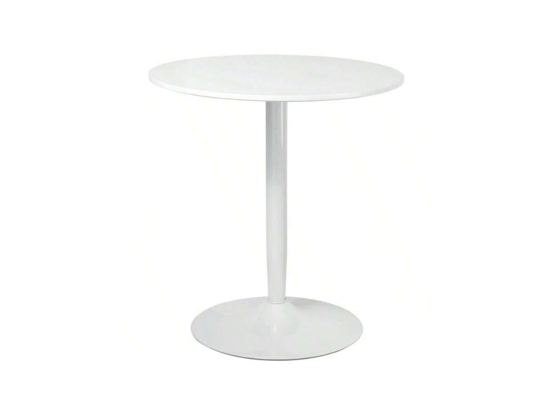 Mesa Redonda Ø70x75cm Para 2 Pessoas, Base Com Pernas De Aço E Apoios Antiderrapantes, Ideal Para Cozinha Moderna Hvorstur