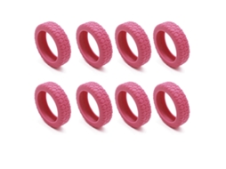 Capas Protetoras de Silicone Silenciosas para Rodas Malas Cabine, Compatíveis com a Maioria Das Malas de 8 Rodas Giratórias, Rosa BRILVIBERA