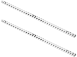 Corrediças De Gaveta Com Extensão Total, 2 Peças, Em Aço Laminado A Frio, Guia Bidirecional De 40x1, 7cm Para Armários