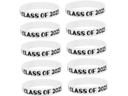 Conjunto de 10 pulseiras elásticas para formatura, ideais para festas de formatura.