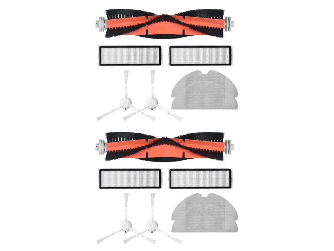 Kit Com 2 Peças Laváveis Para Aspirador De Pó, Compatível Com O Robô Aspirador Xiaomi Dreame F9: Rolo De Esfregão, Escova Lateral, Filtro Hepa E Pano