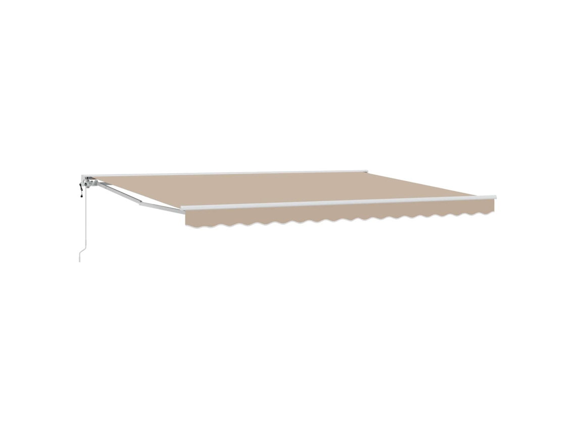 Vidaxl Toldo Retrátil Elétrico Bege 4,5 × 3 M