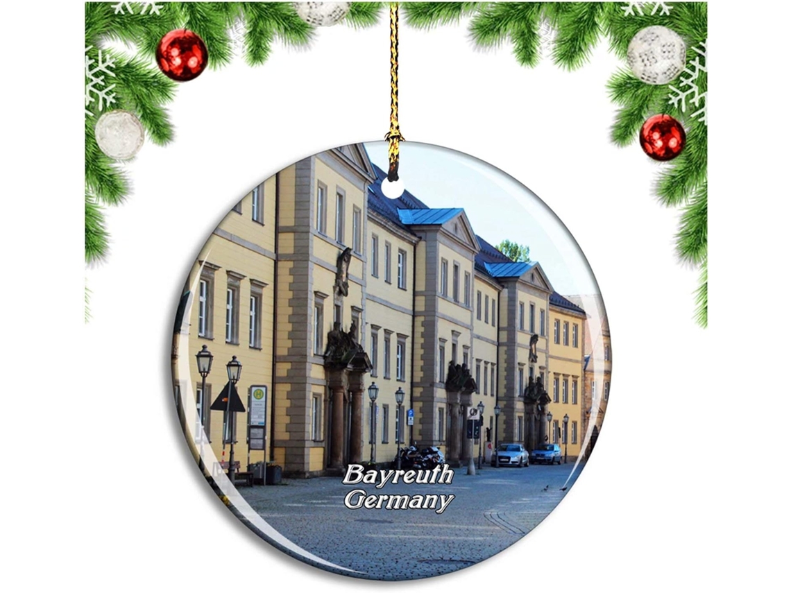 Le Centre-ville De Bayreuth Na Alemanha Decoração De Arbre De Ornamento Suspenso Pendentif Ville Voyage