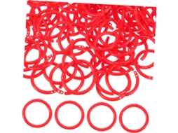 Conjunto De 100 Anéis Plásticos Para Pastas De Folhas Soltas, Anéis Pequenos Para Artesanato, Para C Gokoco