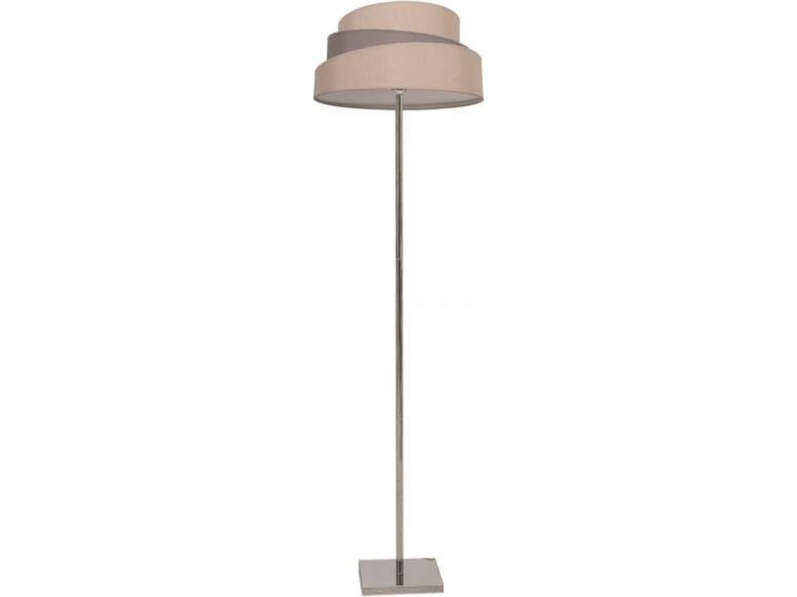 Candeeiro de Pé FABRILAMP Colonia (Castanho - E27 - 60 W - Metal)