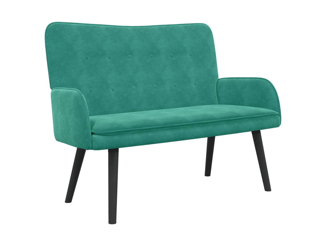 Sofá para 2 Pessoas Turquesa 115 X 61 X 87 Cm Veludo MAISON EXCLUSIVE (v)