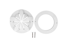 Prato de Dreno Redondo de Pvc Branco para Piscina e Spa