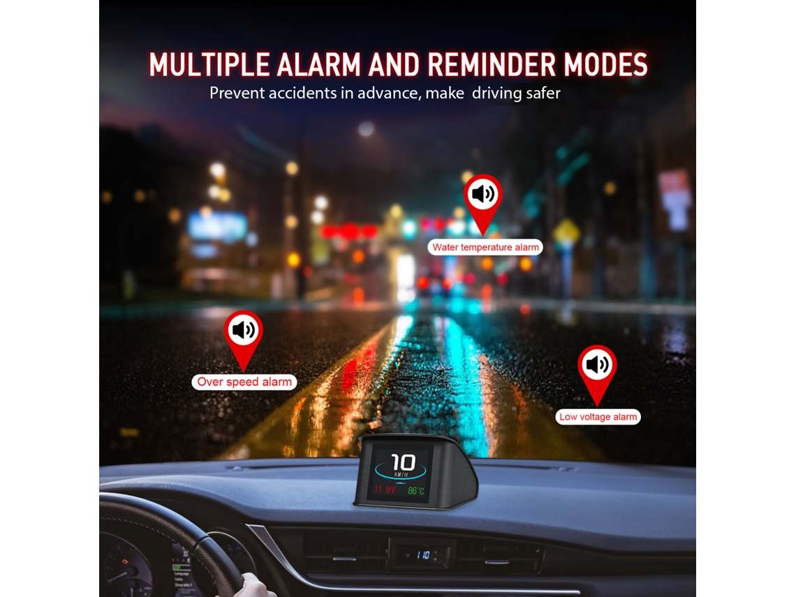 2.2 Inch Digital Obdii Speedometer Smart Car Head Up Display