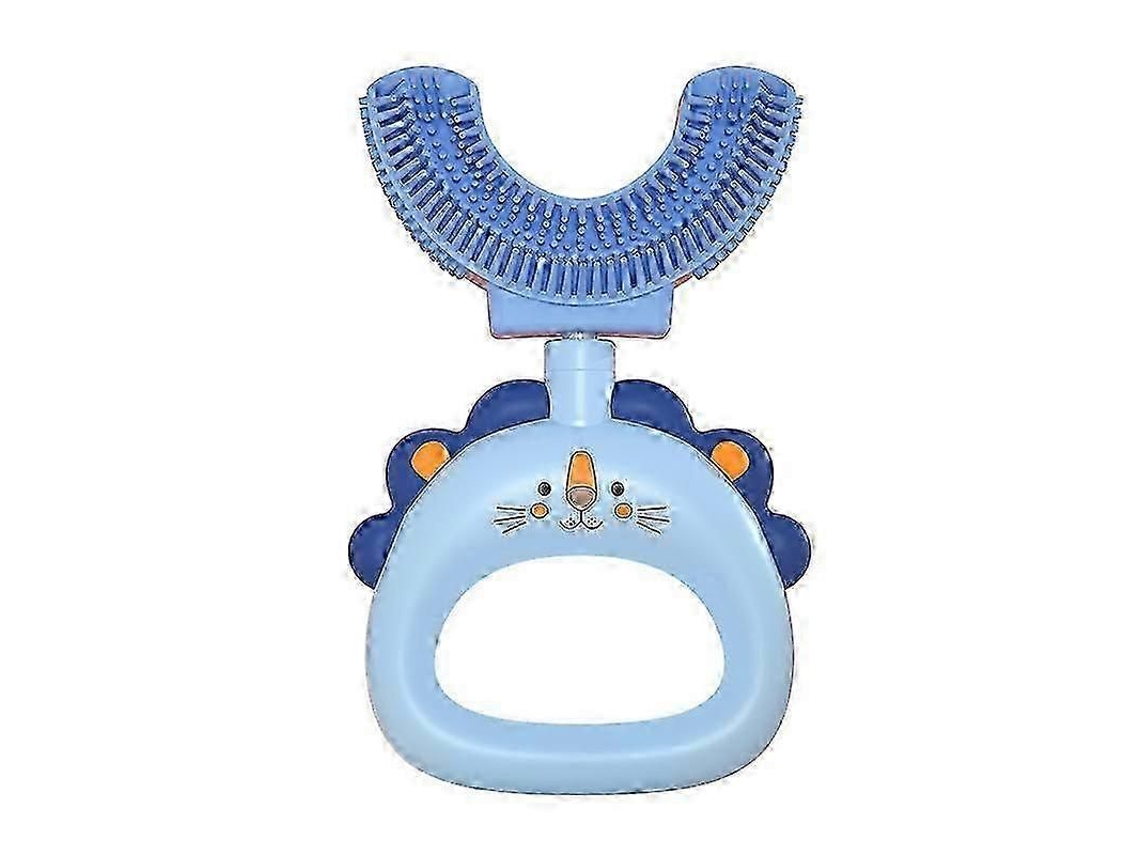 Escova de Dentes Infantil em Formato U para Crianças 2 a 6 Anos, com Cabeça Silicone Macio Qualidade Alimenta R, Manual 360° Pa GOKOCO