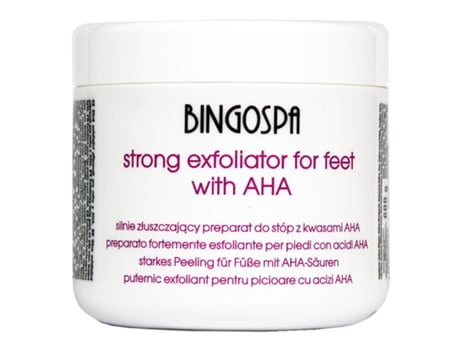Tratamento Esfoliante Intensivo para os Pés com Ácidos Aha, 600g Bingospa