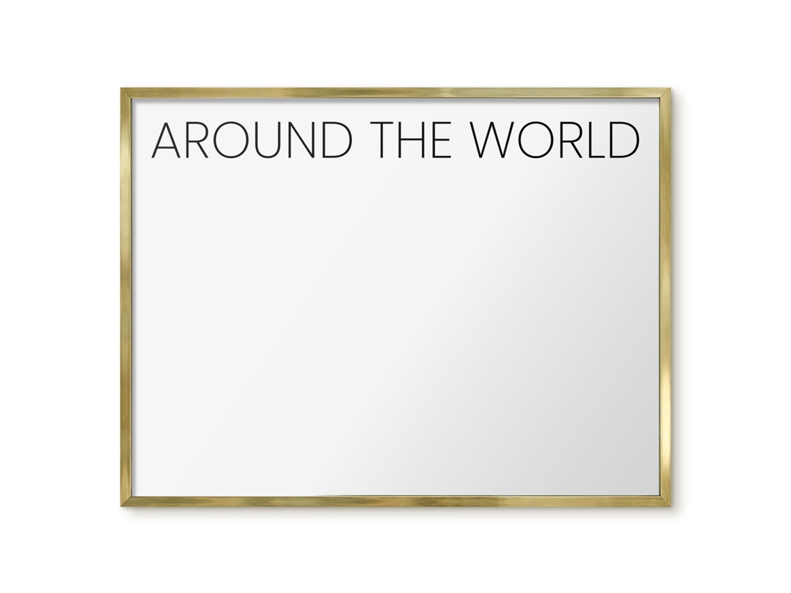 Magnetic Board For Wall Around The World For The Bedroom Espelharte (80x60 Cm)
