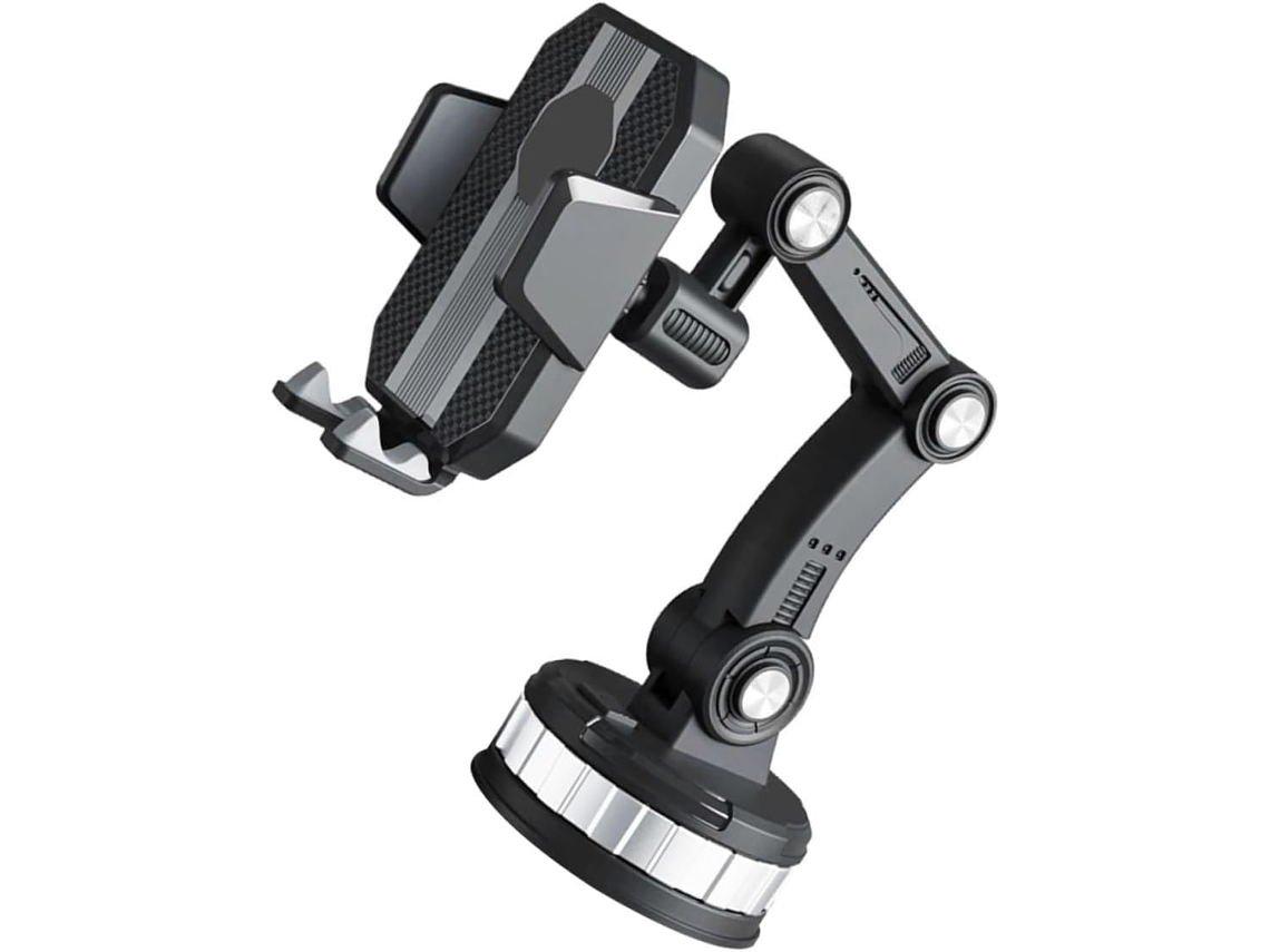 Suporte Para Celular Veicular Com Ventosa, Ajustável Para Para-brisa E Painel.