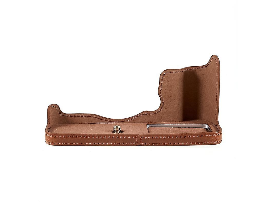 Capa Protetora De Couro Sintético Para Câmera Fujifilm Xt4/x T4 Com Tampa De Bateria Brilvibera