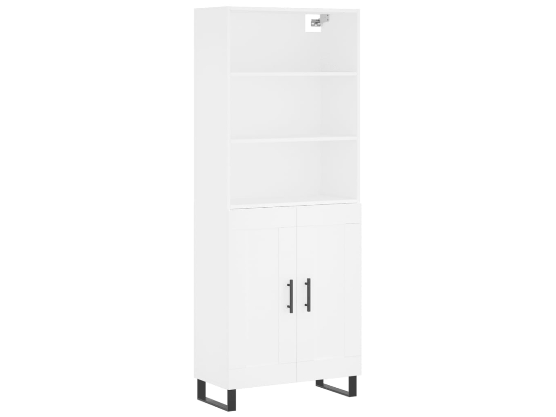 Guarda-roupa alto 69,5x34x180 cm em madeira branca, exclusivo da Maison.