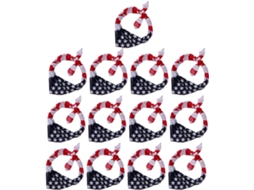 Lenços Da Moda Nuobesty Para Adultos, Meninos E Meninas, Cores Sortidas, Pacote Com 13 Unidades, Bandeira.