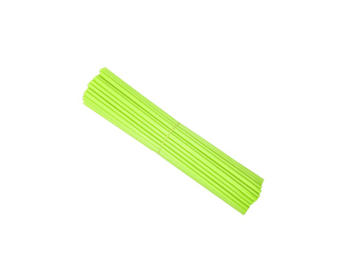Business 72pcs Capas de Raios de Bicicleta 24cm Universal Moto Recobrimentos de Raios Decoração Verde Claro
