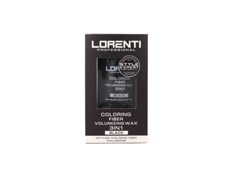 Coloring Fiber Volumizing Wax 3 In 1 Black 30 Gr Lorenti