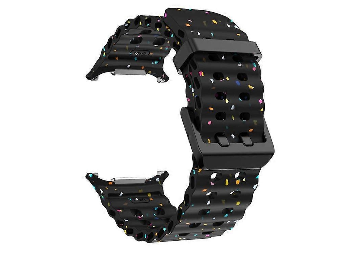 Pulseira De Reposição Compatível Com Samsung Galaxy Watch Ultra 47 Mm Com Design De Confete De Silicone Facpoet