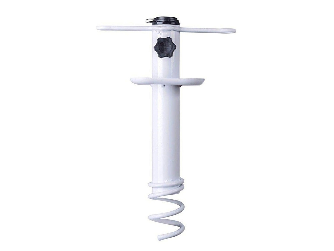 Marbueno Pincho Parasol Sução Aço Branco 35,5x15x6 Cm Praia E Jardim 10506