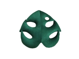 Travesseiro Decorativo em Forma de Folha Bamboo Turtle Back Almofada de Sofá Planta Verde | S/MARCA