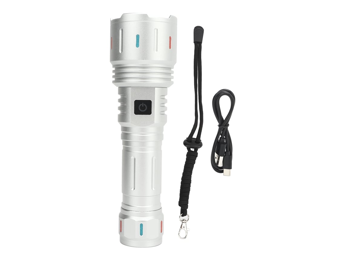 2026 lanterna Led com 10000 Lumens, 5 Modos, Carga Usb Type C, Impermeável para Camping, Trekking, Viagens e Emergências