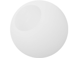 Luminária de Parede em Vidro Branco Resistente Mm SFUSHOS