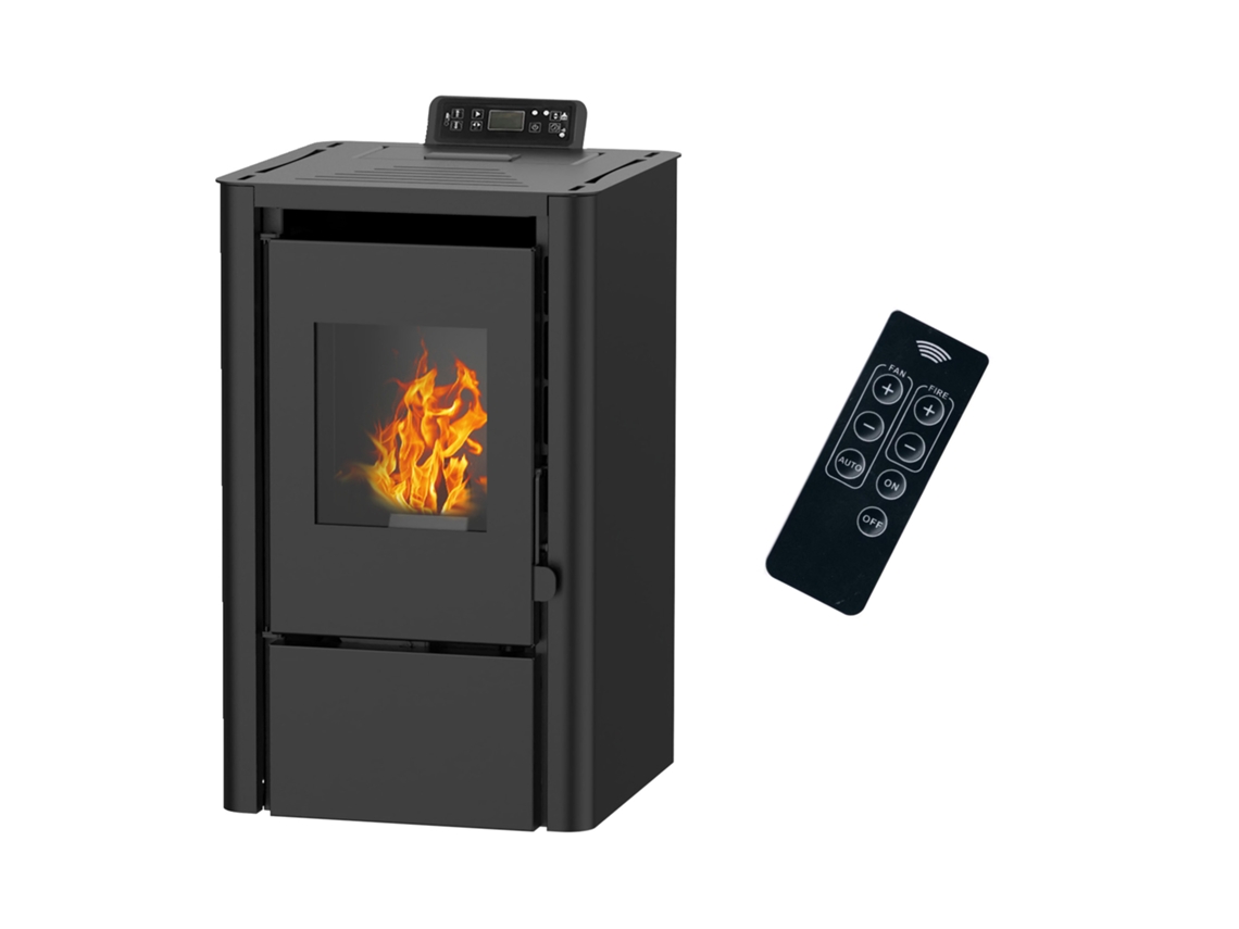 Salamandra A Pellets A Ar Anita 7,6 Kw Preto Sannover