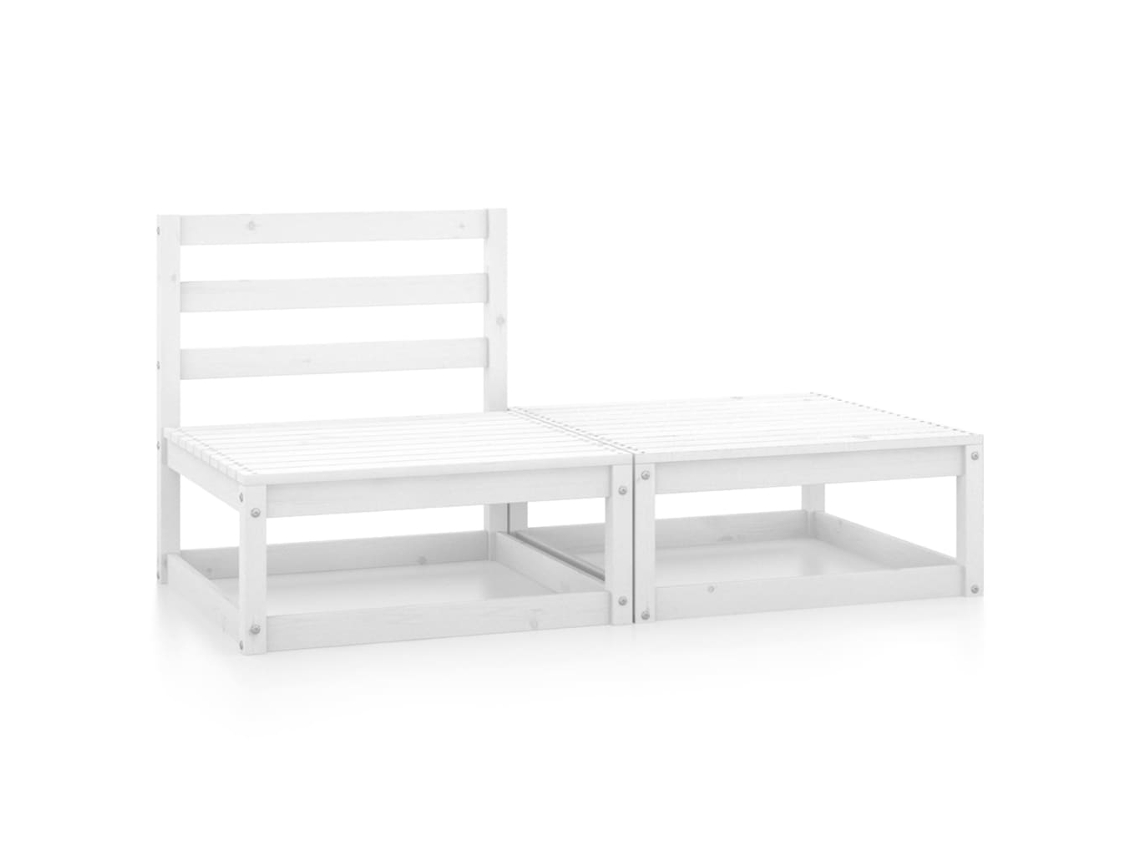 Garden Lounge Set, Garden Lounge Sets Vidaxl Branco Madeira De Pinho (n/a)