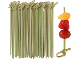 Palitos De Coquetel, Pacote Com 100 Unidades, 12 Cm – Bambu Natural, Decorativos Para Bebidas.
