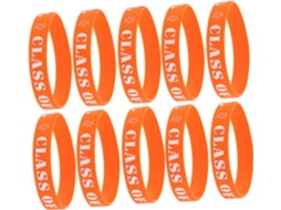 Pulseiras de Silicone Memoráveis Para Formatura Da Turma 2025 20 Unidades Acessório Essencial Festa