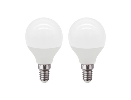Pacote de 2 lâmpadas LED esféricas E14 i7,4W ????Equi.60W 806lm 15000H Raydan Home Branco Neutro (4000K)