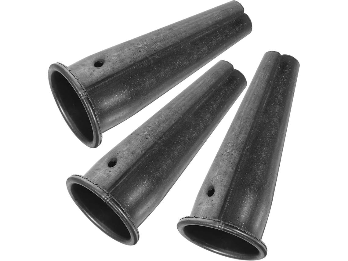 Conector De Cabo Pá Em Aço Manganês Preto, Tubo Cônico Seguro, 3