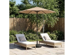 Vidaxl Parasol De Jardim Com Base 230 X 230 Cm Poliéster Retangular