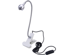 Luminária Led De Encaixe Usb Iplusmile Com Proteção Para Os Olhos, Luz Quente Ajustável Em 360°, Metal Prateado