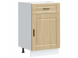 Kitchen Base Cabinet, Kitchen Base Cabinets Vidaxl Marrom Madeira Processada (n/a)