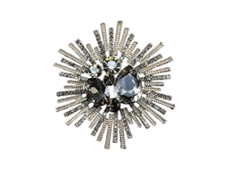 2026 broche Unissex Flor com Pedras Strass Decoração Retrô para Bolsas Jaquetas Colares Chapéus Cachecóis Roupa