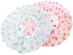 Conjunto De 6 Toucas Banho Impermeáveis Alipis Com Estampa Bolinhas, Grossas, Para Mulheres E Meninas, Nas Cores Azul E