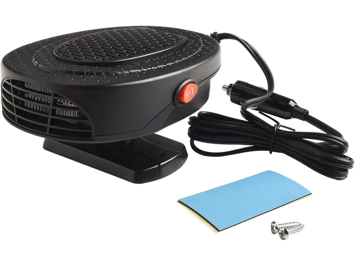 Solução De Aquecimento Interno Carro 12v Ventilador Portátil Para Eliminar Rapidamente O Embaçamento E Gelo Do Seu Brisa