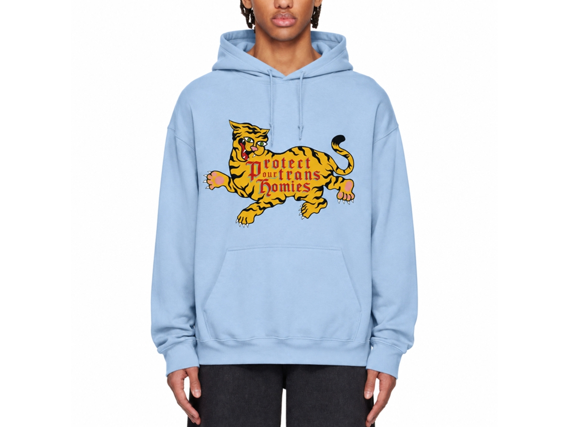 Rockinstone Protect Trans Homies Hoodie Unique Designer Style