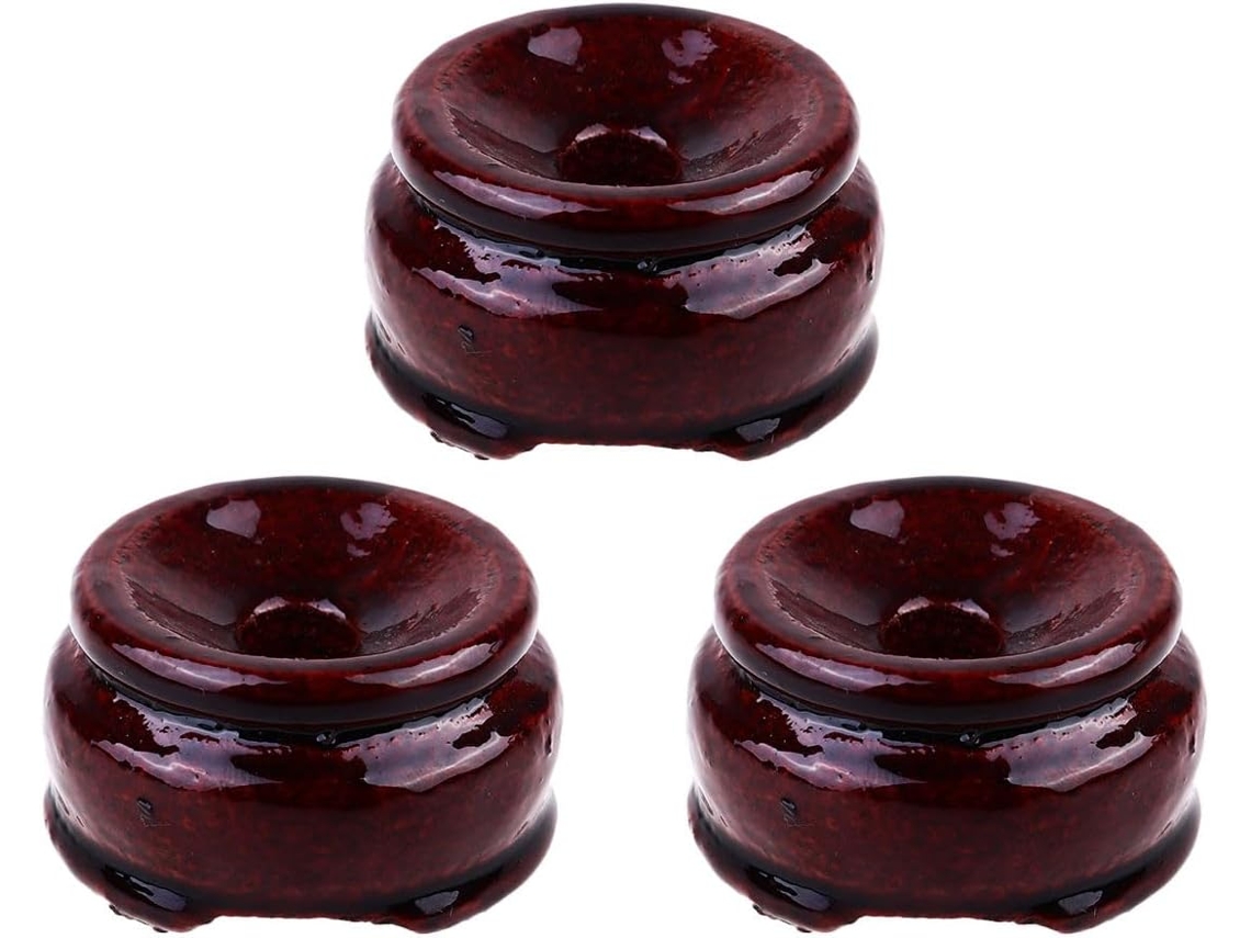 Suportes Madeira Vintage Bolas Conjunto 3 Unidades Suporte Seguro Resistente Exibir Objetos Redondos GOKOCO