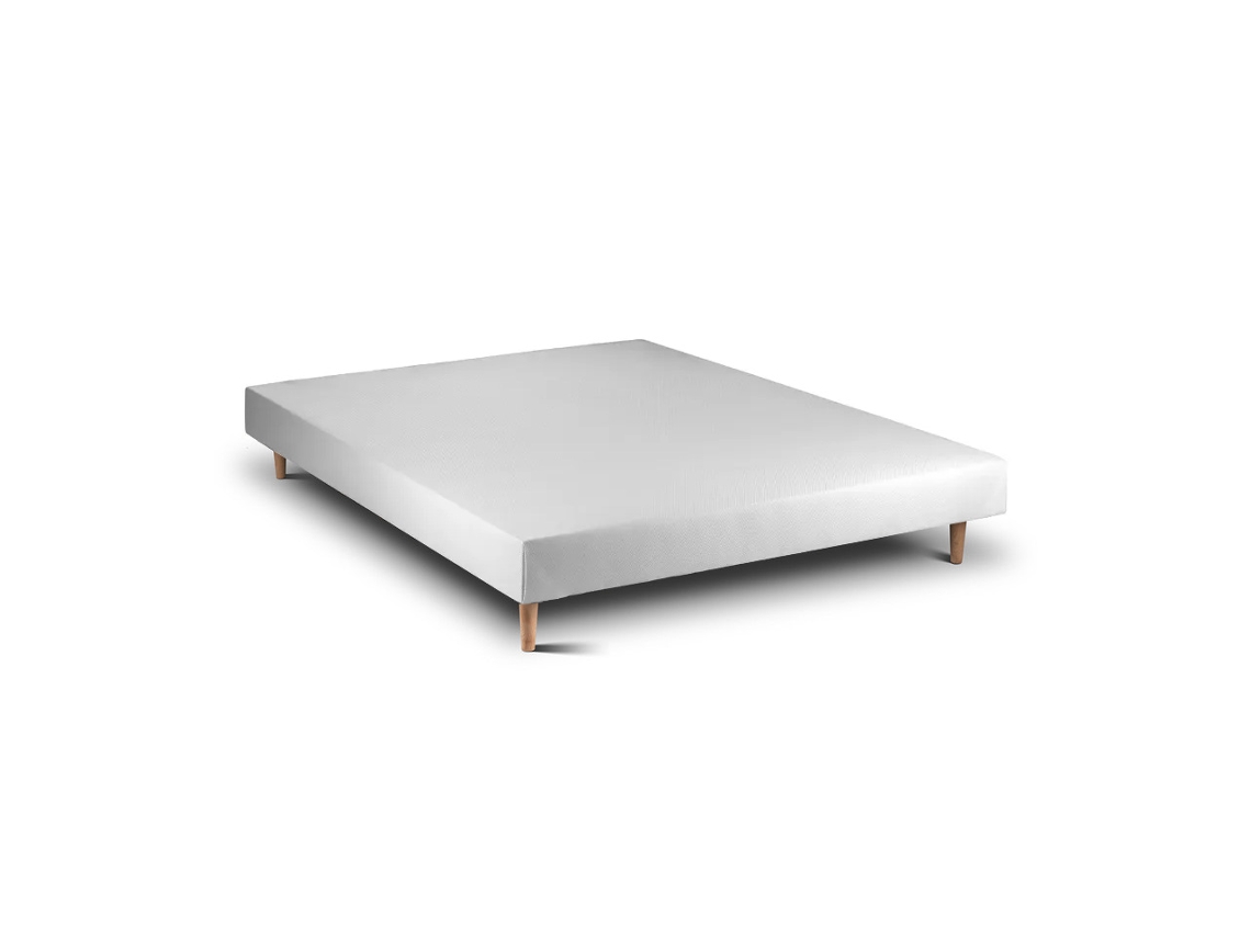 Sommier Madeira 15 Branco  Pés Cônicos 200 X 160 Cm Altura 30 Cm Indream