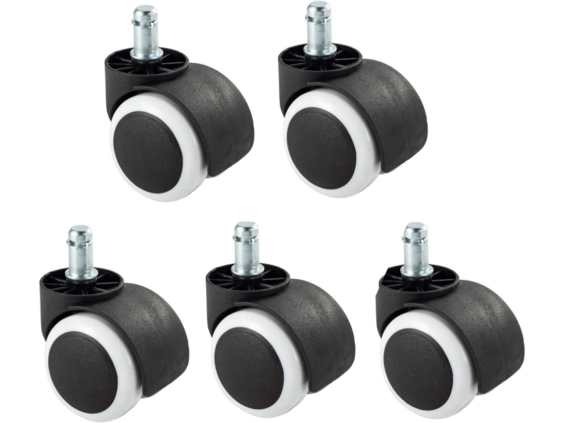 Rodízios Para Cadeira De Escritório, Hastes Univers, 11 Mm, 22 Mm, Mm X 22, Poliuretano, Giratórios
