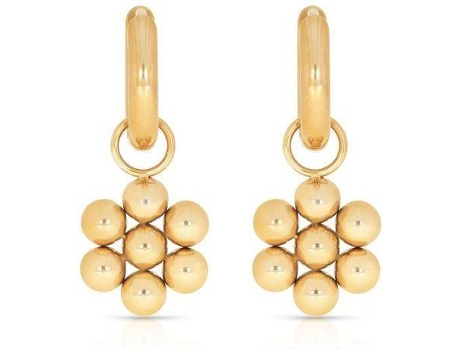 Brincos HEY HARPER Daisy (Aço - Dourado - 3,2 cm)