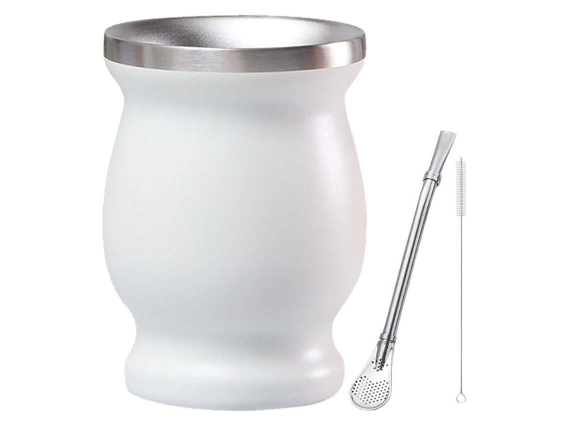 Caneca Abóbora de Aço Inoxidável 304 com Isolamento Duplo | S/MARCA